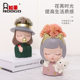 If the light luxury European style cute bubble girl resin creative home gardening pot decorative flower pot succulent flower pot