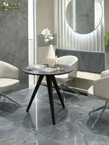 Nordic simple and fashionable restaurant leather dining chairs hotel tables and chairs comfortable coffee chairs office reception leisure swivel chairs