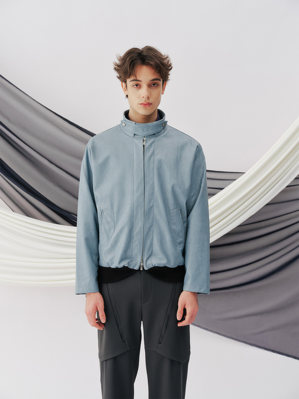 Conchoboe/Pleated Placket Harrington Jacket