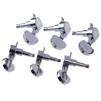 Folk guitar fully enclosed chrome-plated large semicircle fully enclosed 3 left 3 right 3 silver buttons guitar accessories customized