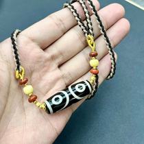 ZJ Three Eyes Dzi Bead DIY Necklace Diversity Shipping One Piece