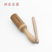 Plain single tone tube Orff musical instrument wooden single tone barrel threaded single tone barrel customization