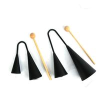 Double horn Orff percussion instrument childrens music teaching aids Aling Guoguo metal ring tube double tone iron tube bell