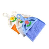 Customized spot mini desktop sweeper two-piece set cleaning brush Nordic color home broom dustpan
