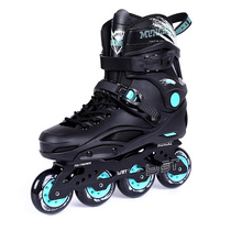 MX3 Wheels Skating Shoes Adult Skate Shoes Adult Pulley Shoes Straight Line Skating Shoes Dry Skates Flower Style Professional Flat Flower Shoes