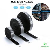 Floveme Colour back-to-back rational line with data line headphones containing back glue hook-face strap magic adhesive tie