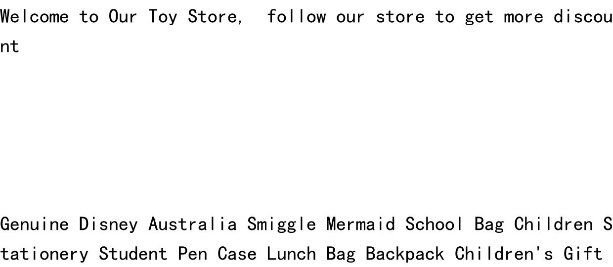 рюкзак genuine disney australia smiggle mermaid school bag #ffoooo