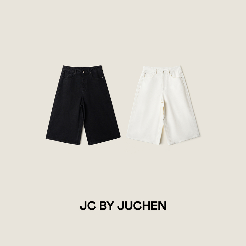 Trendy Denim Capri Pants, Spring/Summer Soft Lyocell Relaxed American-Style Mid-Length Shorts Ss205006-33