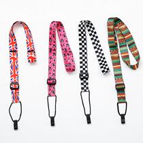 Ukulele straps hanging neck type no punching universal ethnic style for children and adults adjustable ukulele straps