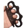 Outdoor strong metal weighted thickened finger tiger hand buckle boxing buckle camping defense ring boxing glove ring boxing broken window