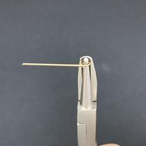 Semi-groove semi-circle pliers round nose handmade pliers wire winding needle pliers copper wire jewelry 9-character needle copper hoop ring DIY tool