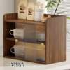 Desktop Cup Storage Rack, Table Top Cup Holder, Office Desk Small Dust-Proof Box, Coffee Cup Storage Cabinet