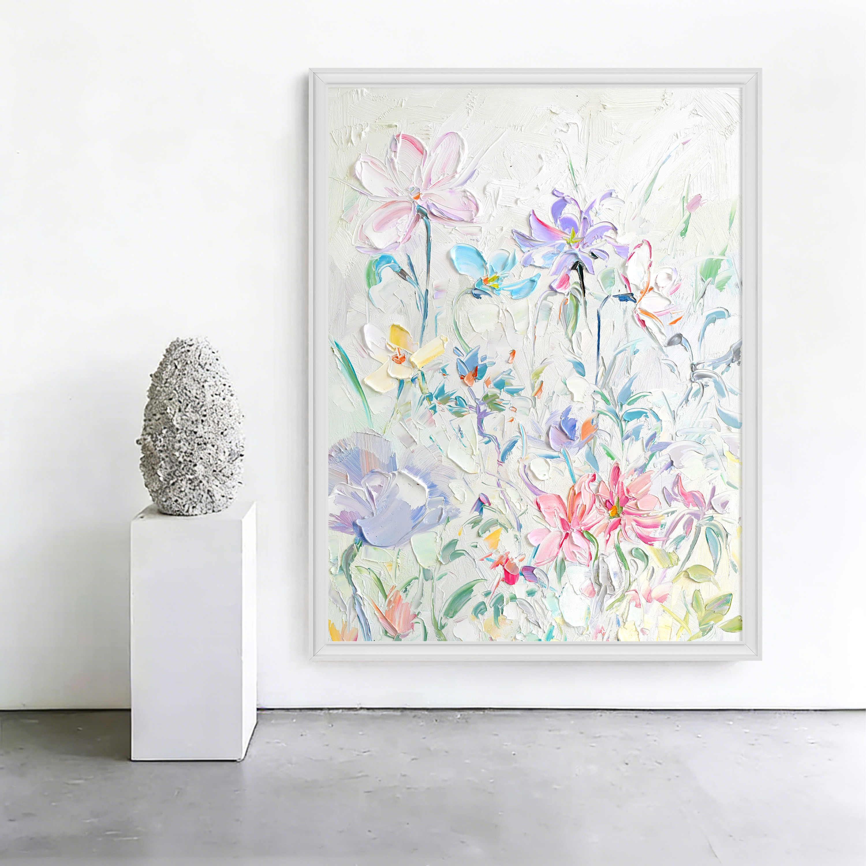 西榮23藝術- 《花開了》 2024｜115.5 x99 cm｜壓克力彩、畫布—————————————————— 🌟本期展訊🌟 《花境之夢》蕭雯心個展展期：5／17（六)  － 6／29（日） 閉幕活動：6／29（日）下午2:00~5:00 地點：西榮23藝術空間——————————————————, image size:3000x3000