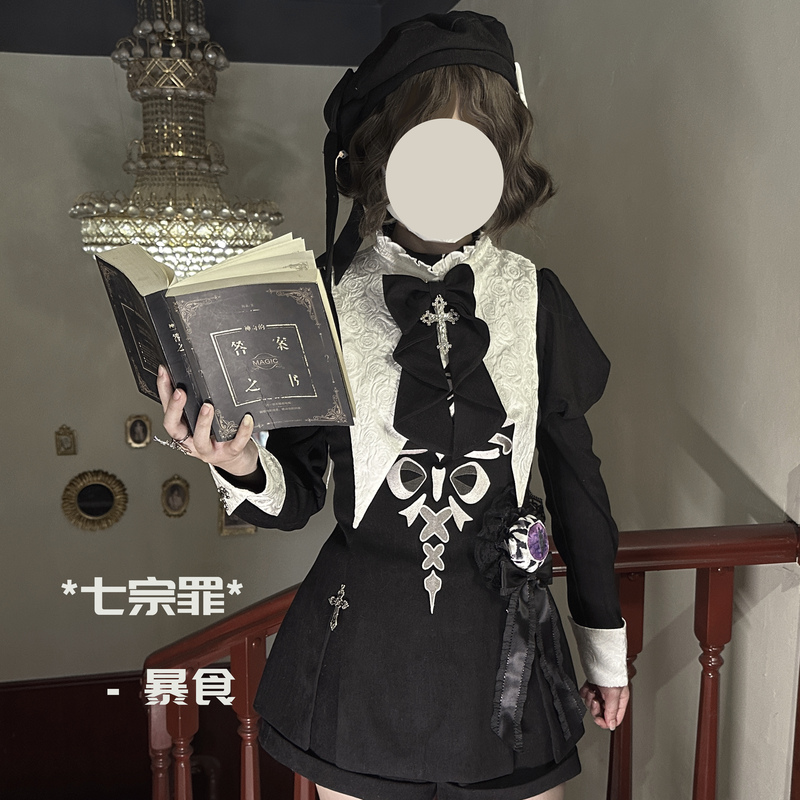 [Remaining Stock] Seven Deadly Sins Series Gluttony Original Prince Outfit Gothic Style Dark Daily Outfit Halloween