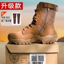 Dahu genuine official website new brown combat mens training boots wear-resistant waterproof side zipper mountaineering boots security desert boots