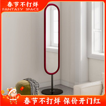 Paris Appartements Medieval Red Velvet chambre avec dressing lunettes de cloaque Genguan floor Fitting Mirror Retro Full Body Mirror