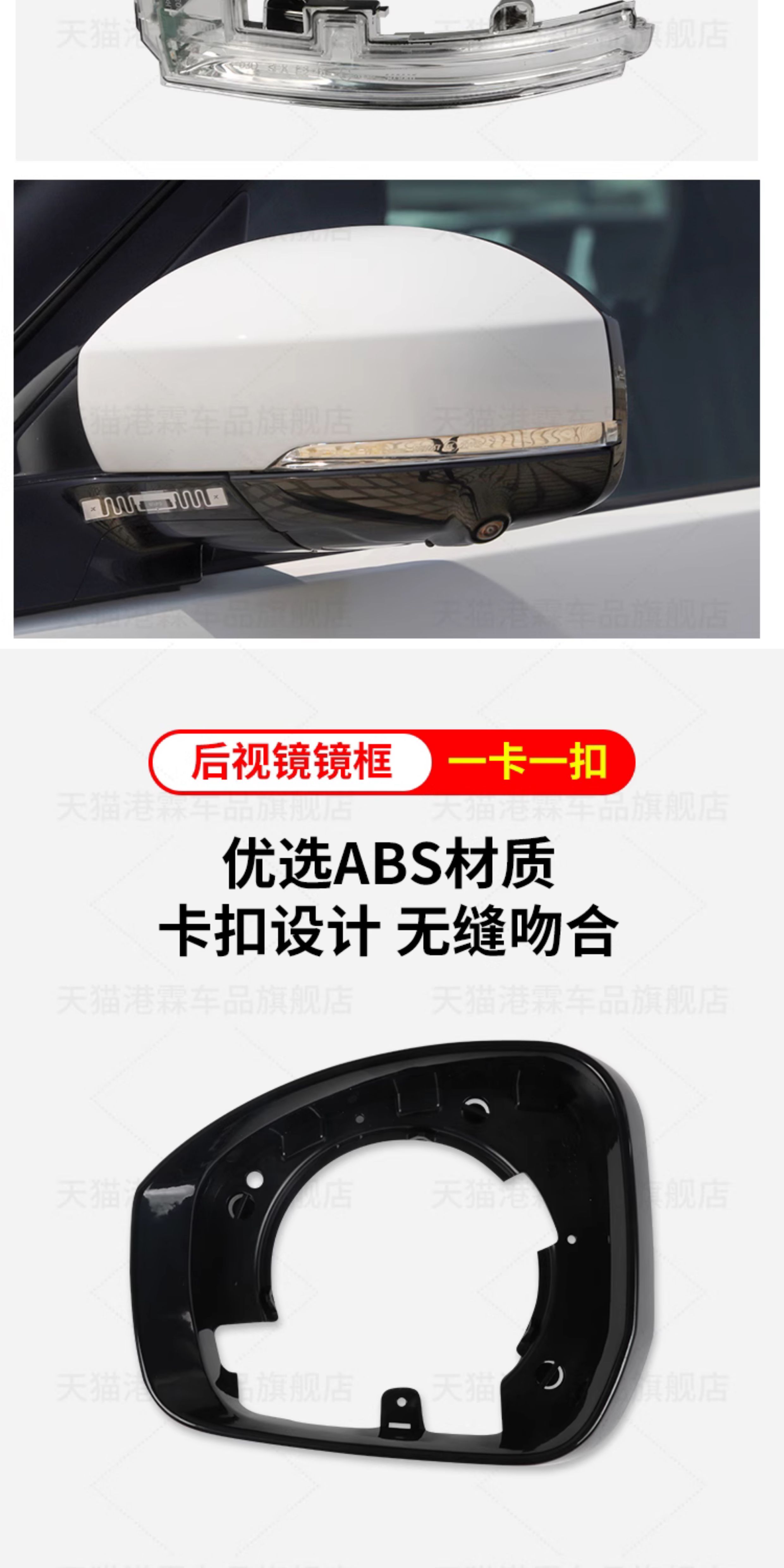Suitable for 14-25 Models of Land Rover Range Rover Sport Executive Rearview Mirror Housing, Discovery 4 5 Rearview Mirror Frame