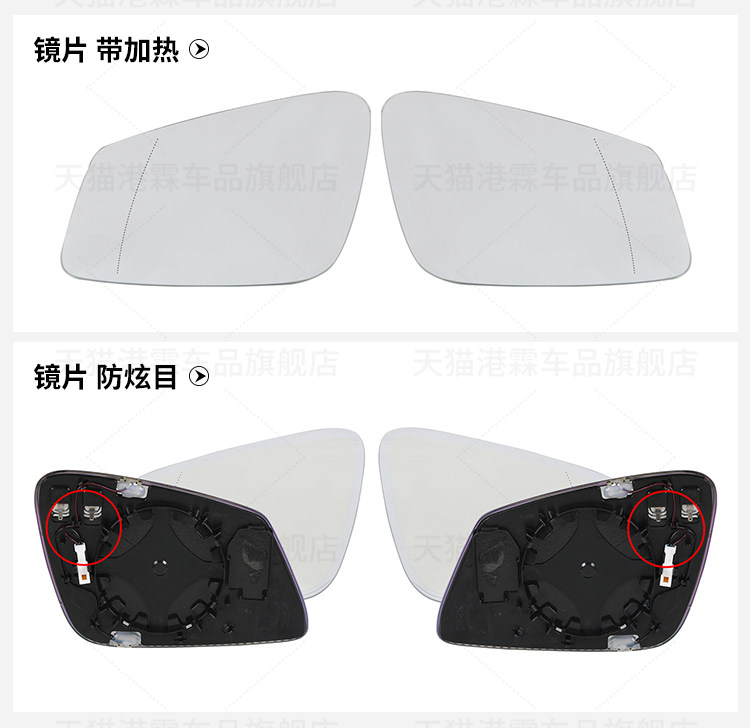 F20 F22 F30 F35 F36 E84 Rearview Mirror Housing X1 Mirror Frame 1234 Series Turn Signal Housing Rear Cover
