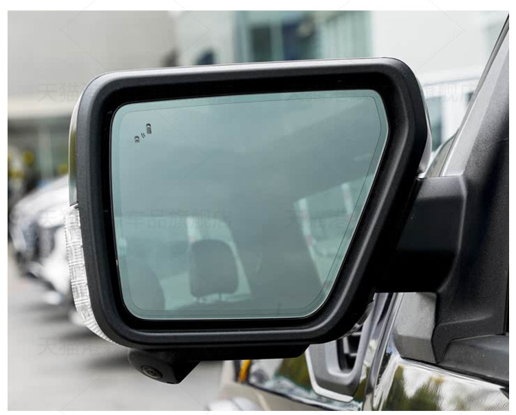 Suitable for 21-25 Models of Ford Raptor F150 Rearview Mirror Housing, Rearview Mirror Turn Signal Light Frame, Mirror Lens, Rear Cover