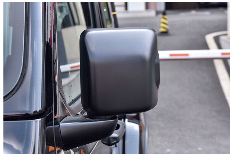 Suitable for Jeep Wrangler Rearview Mirror Housing, 18-25 Models Rearview Mirror Shell, Turn Signal Lens, Mirror Frame Cover