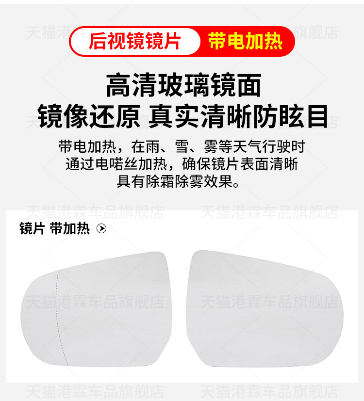 Suitable for Cadillac Atsl Reversing Mirror Housing, Ct4 Rearview Mirror Frame, Turn Signal Reflector Base Shell