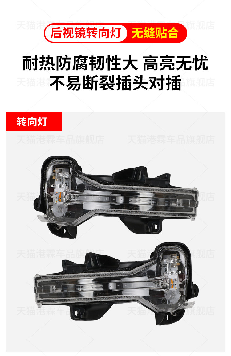 Suitable for 12-16 Honda Crv Rearview Mirror Housing, Rear Mirror Cover, Mirror Frame, Mirror Lens, Turn Signal Base Housing