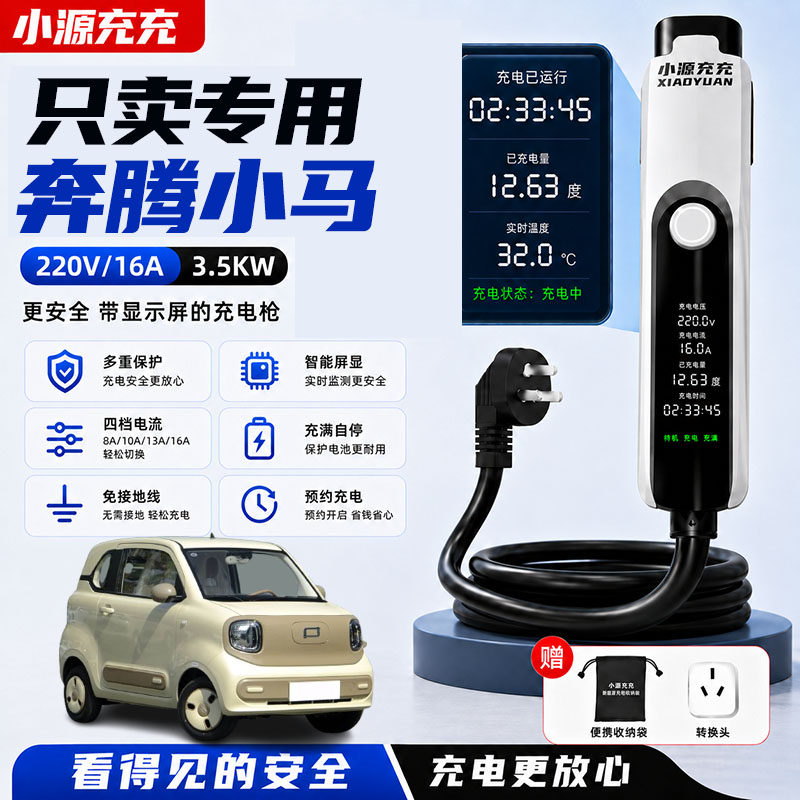 Suitable for Pentium Pony charging gun portable car charging new energy vehicle special charger home gun 16A