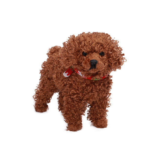 Simulated Teddy Dog Figurine Decoration, Home Decor, Window Display, Living Room, Study Room, Fur Crafts