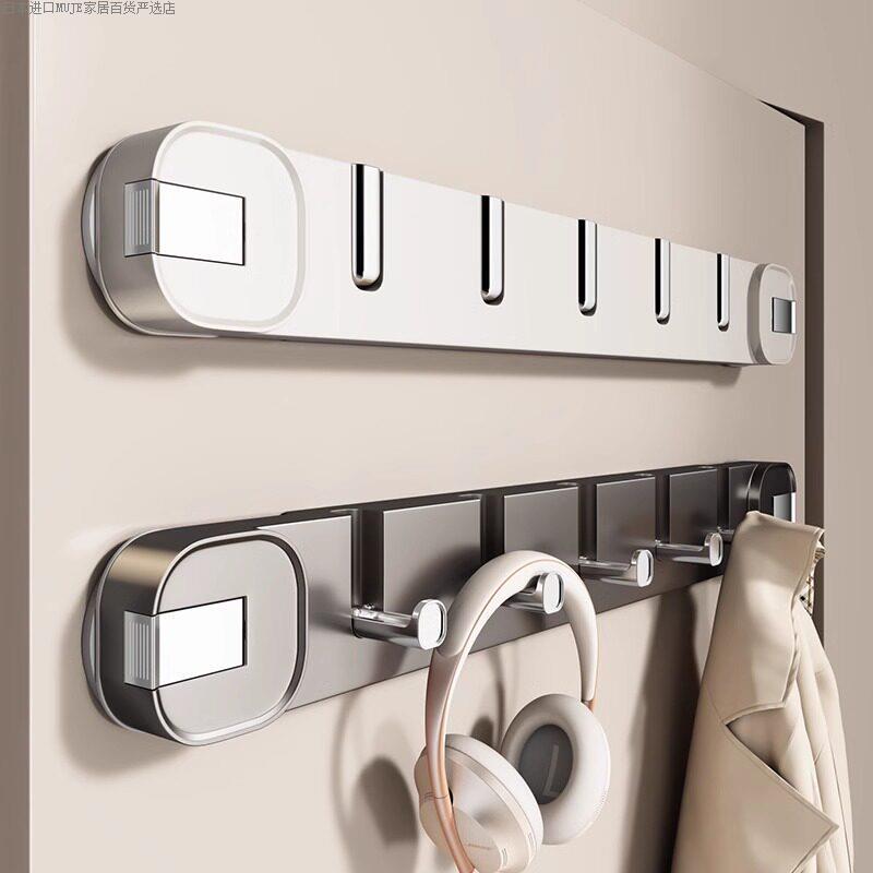 German Gm Suction Cup Door Hook Hanger, No-Drill Strong Load-Bearing Wall-Mounted Clothes Rack for Entryway Storage