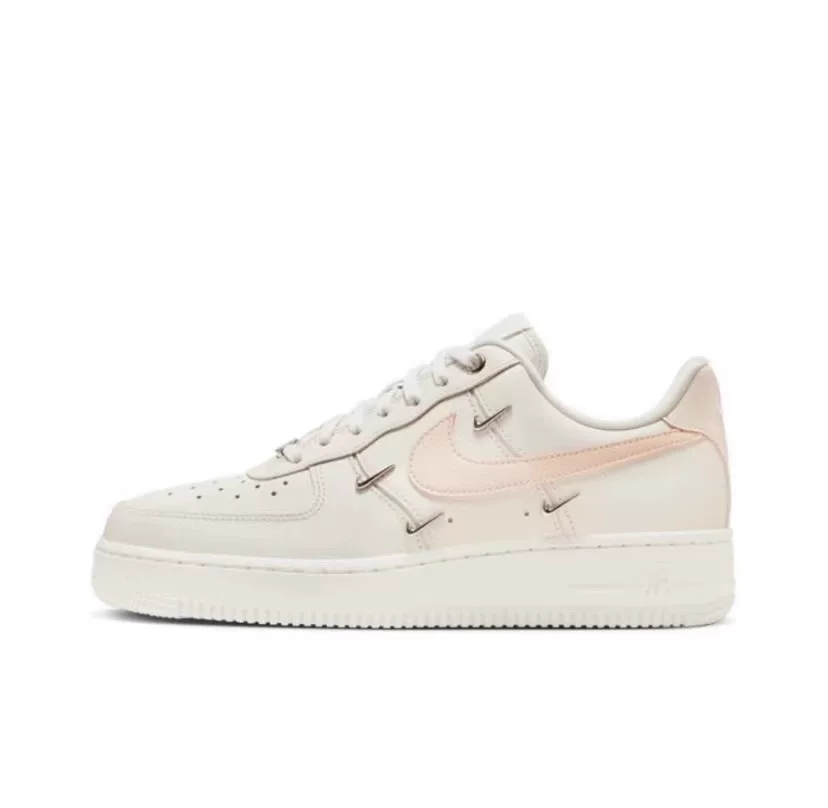 Кроссовки Nike Air Force1 женские Platinum Four Hook AF1 Air Force No. 1 низкие FV3654-111