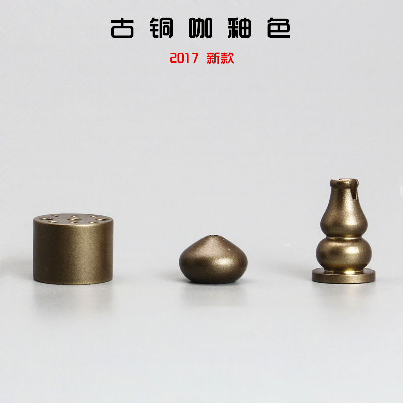 Retro café glazed aromas of pure copper ring aromas insert porous incense intercalation three holes nine holes cumin cuprum perfuchum perfuge