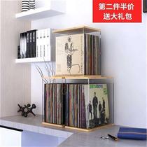 Vinyl record rack classical nostalgic LP record storage rack vinyl disc storage box CD rack storage rack