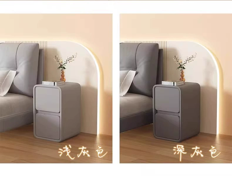 Bàn đầu giường nhỏ kiểu kem đơn giản siêu hẹp phòng ngủ nhà nhỏ rộng 30 cm phòng cho thuê đơn giản đơn giản hiện đại mau dau giuong dep mua đầu giường
