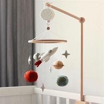 Baby beech bed bell bracket hanging rotating bell newborn bedside bell pendant baby bell hanging decoration support