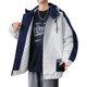 Cotton-Padded Hooded Baseball Jacket for Men, Autumn and Winter Thickened Warm Jacket, Casual Cardigan Sweatshirt for Boys and Teenagers