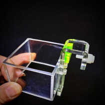 Hanging tank wall magnetic fish feeding fish tank feeding circle small fish feeding circle square acrylic brine shrimp tropical fish