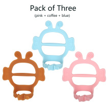 Baby anti-eat hand debater child ring eating hand grinding tooth stick baby ring bite finger tooth gum silicone toy bites bite