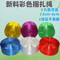 Plastic packing rope packaging book binding vegetable binding rope bag nylon grass ball rope transparent tape packaging line