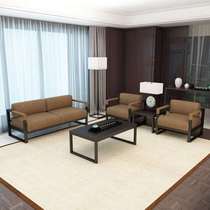 Manzun Furniture Office Sofa Coffee Table Combination Simple Modern Fabric Sofa Office Reception Sofa Rest