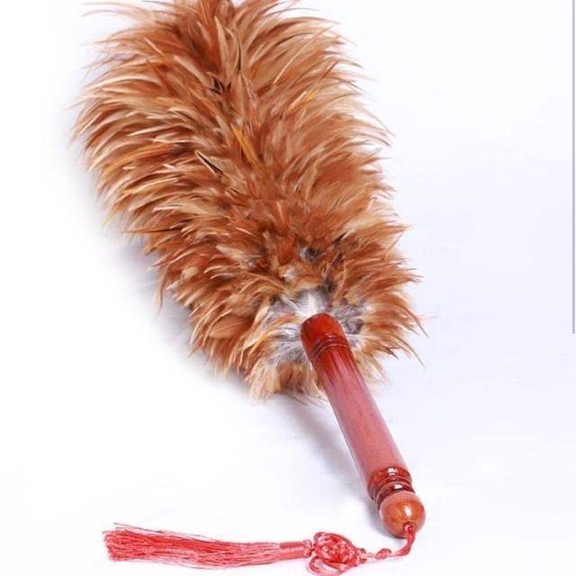 Feather Duster for Old-Style Cars and Home Use, for Sweeping Dust and Removing Dust, Does Not Shed Easily, for Ceilings, with Long Handle, Extendable