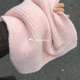 Pink Scarf for Women, Winter Korean Style, Warm Knitted Neck Warmer, Versatile and High-End Feel, 2025 New