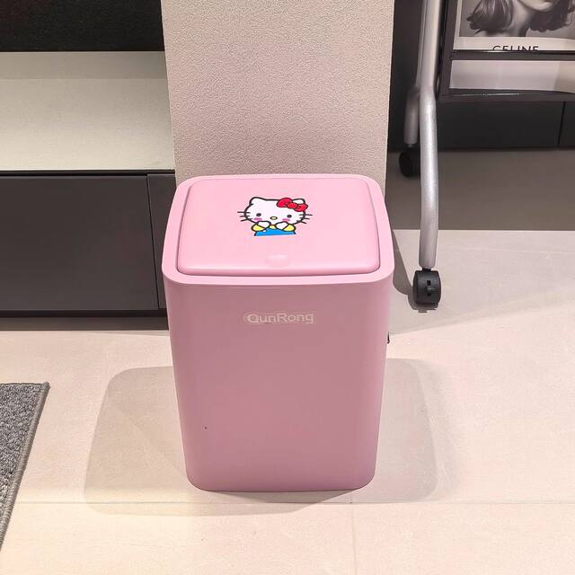 [100 Express Deliveries for a New Home]Kitty Trash Can for Home Use 2025 New Model with Lid for Living Room and Dormitory, Large Capacity