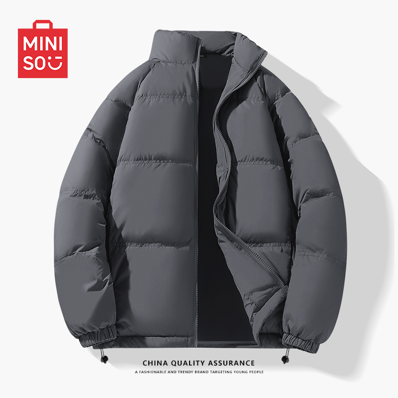 MINISO Men's down Jacket Winter Stand Collar Men's Coat 90 Duck down Thickened Puffer Jacket Men a