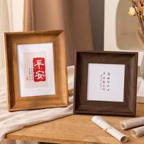 Solid wood photo frame wall mounted four 4K open 8k poster oil painting sketch A3a4 frame outer frame customized 16 inches 20