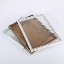 Minimalist narrow-edge aluminum frame glass door custom-made tempered transparent tea glass gray glass wine cabinet wardrobe bookcase custom-made sideboard