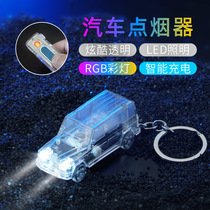 Germany and Japan imported technology off-road vehicle with compact shape mini tungsten wire cigarette lighter USB rechargeable lighter
