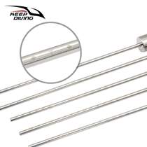 Stainless steel bottle knocker underwater scale diving probe self-ringing rattle hand rope ding-ding rod with tintin metal rod