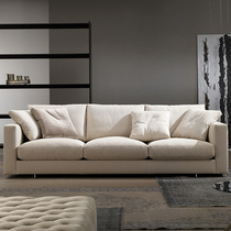 Cloth Sofa Living-room Minimalist Modern Nordic Fashion Mid small family Type apartment Apartment Bedroom Trio Sofa