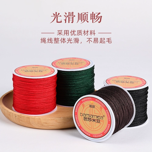 Плетеный материал, браслет из красной нити из грецкого ореха