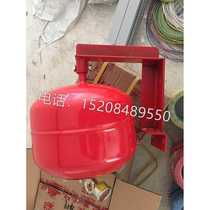 Suspended heptafluoropropane gas fire extinguisher device for commercial stores temperature-controlled fire extinguishing ball bracket